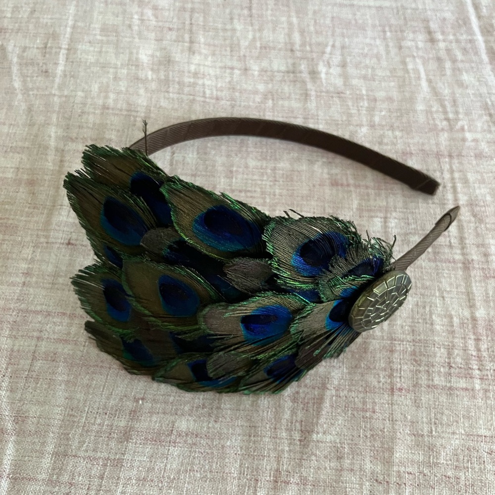Peacock Feather Headband